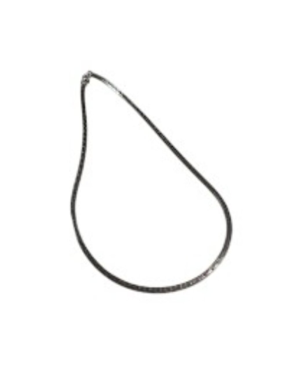 Vintage Snake Chain Men Necklace Textured Finish Lobster Clasp Jewelry Accessory